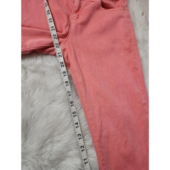 MICHAEL KORS Women's Faded Sea Coral Red Slim Fit Stretch Jeans Size 4 - Picture 7 of 7